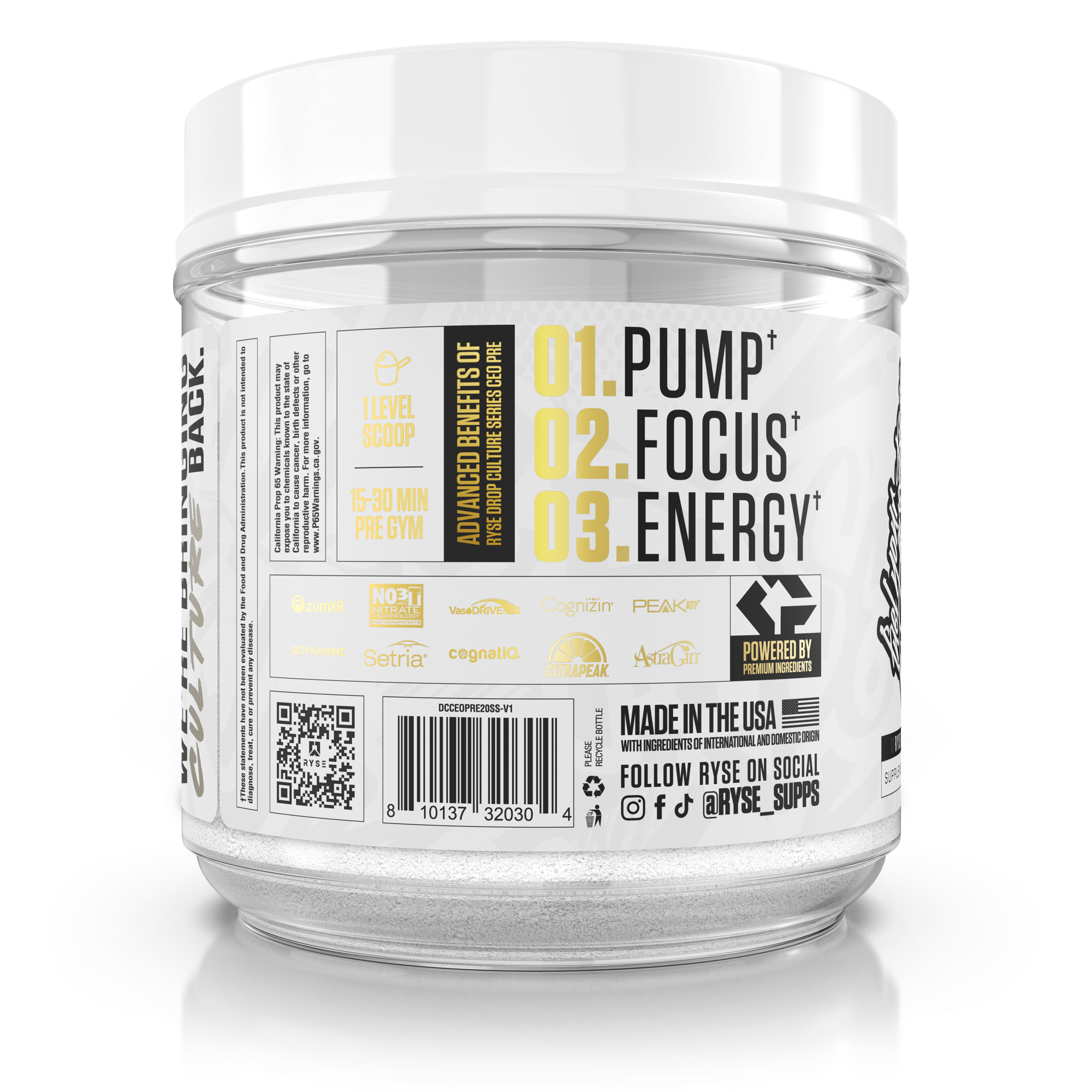 CEO Pre-Workout Supplements BJ26BLPI